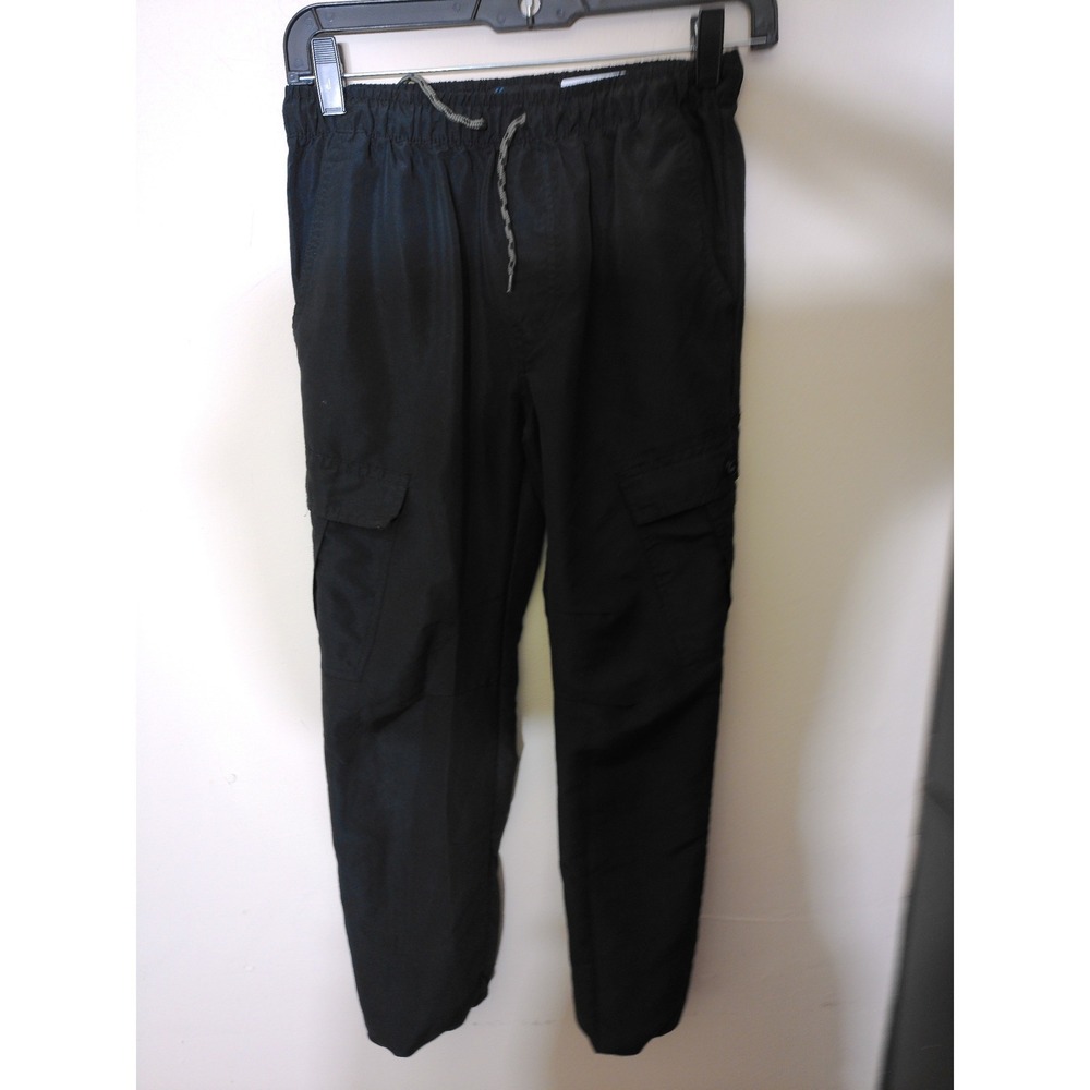 Street Rules Cargo Joggers Youth 12 Black Streetwear Utility Tapered Pants